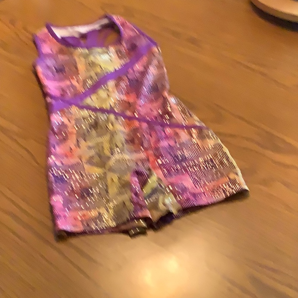 Danskin Purple and Pink romper. Very cute. Medium 7/8